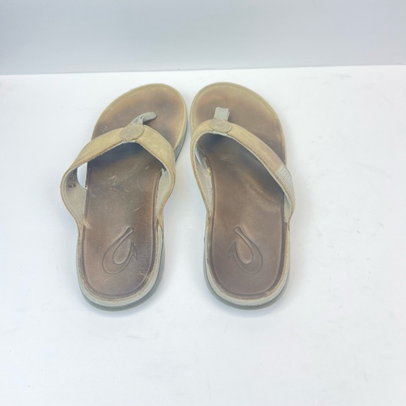 Olukai Tuahine Flip Flop Comfort Sandals Mens US 9 EU 42 Grey - Picture 7 of 12